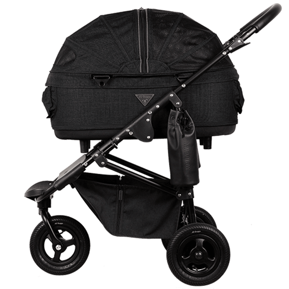 Dog Stroller - Dome 2 Brake Pet Stroller: Earth Series Black by Airbuggy