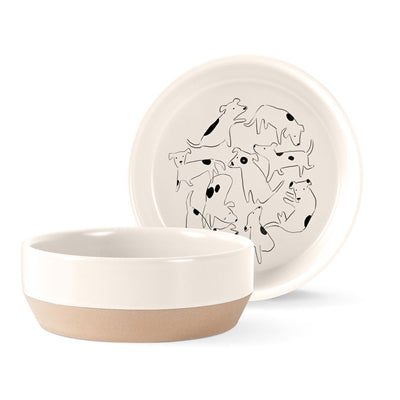 Pet Boutique - Dog Dining - Pet Bowls - Nosey Dog Spot Dog Bowl by Fringe Studio