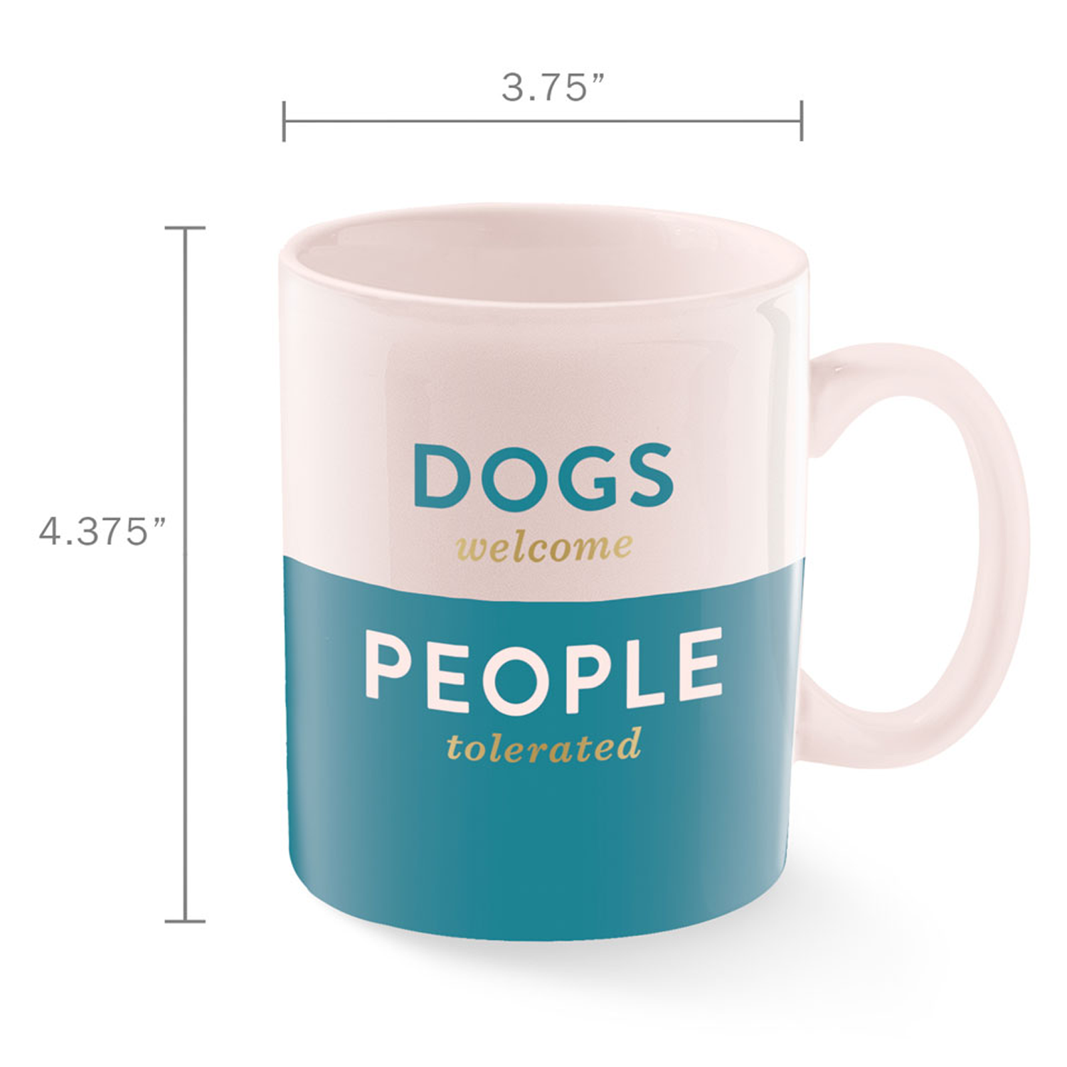 dogs welcome people tolerated pink and blue mug dimensions