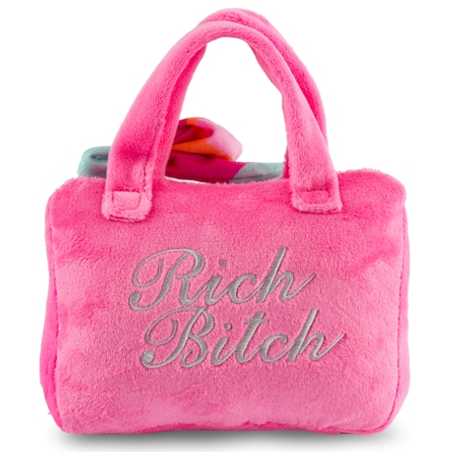 Haute Diggity Dog Chewy Vuiton Pink Ombre Handbag Plush Dog Toy