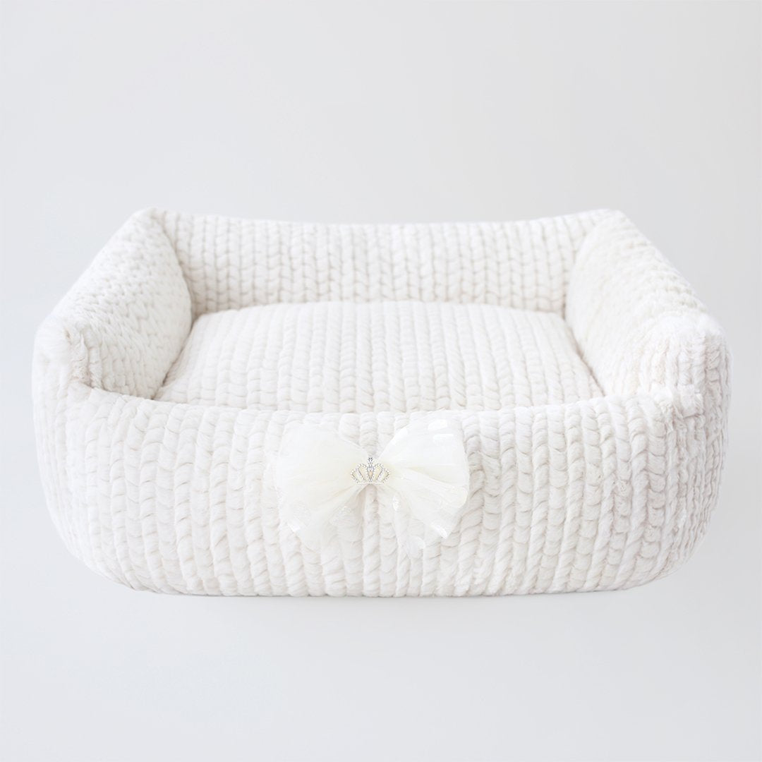 Pet Boutique - Dog Bed - Dolce Dog Bed: Ivory by Hello Doggie