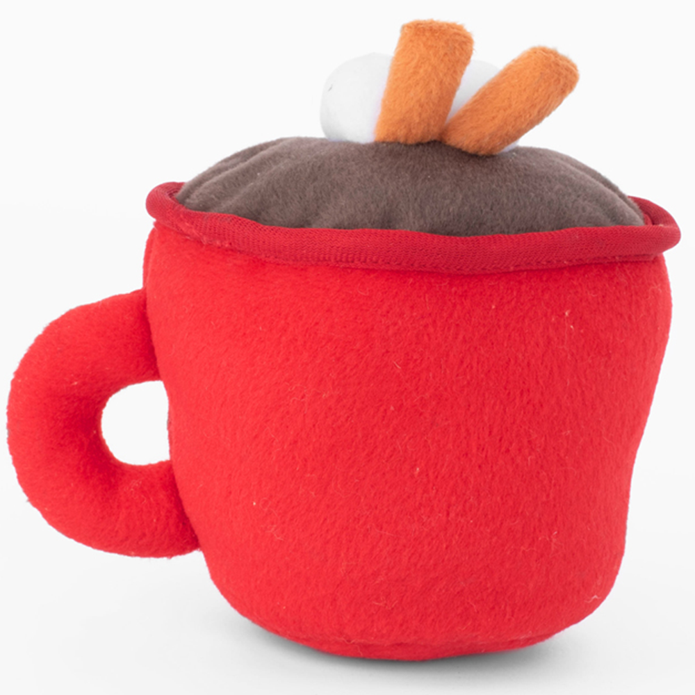 Pet Boutique - Hot cocoa drink holiday dog toy by Zippy Paws