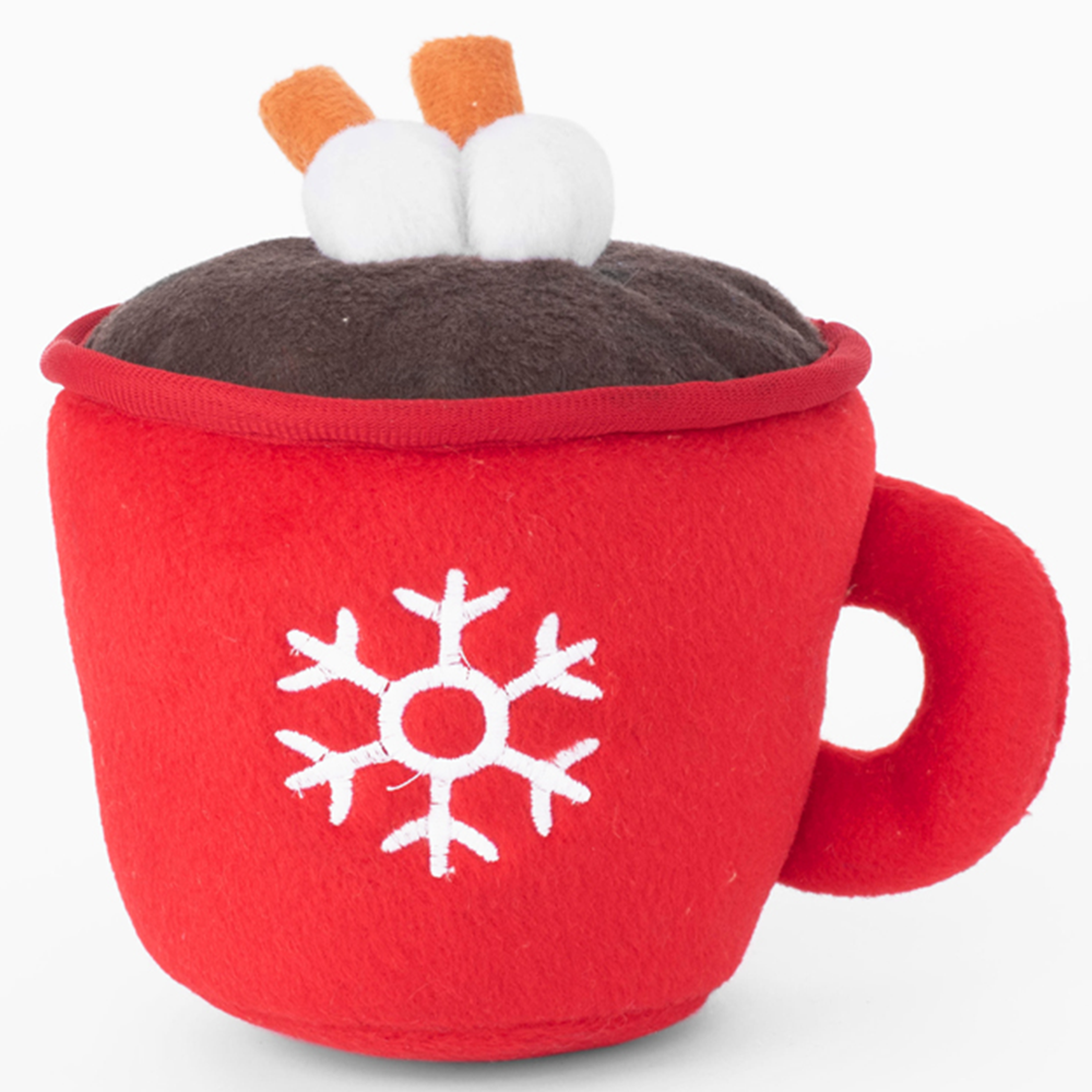 Pet Boutique - Hot cocoa drink holiday dog toy by Zippy Paws