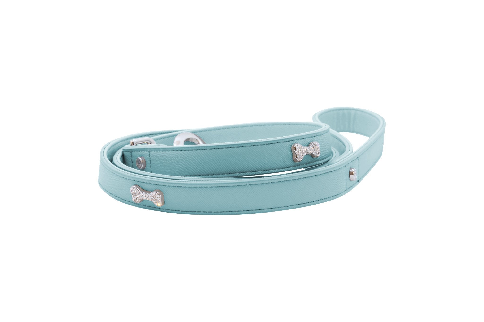 VP Designer Diamond Bone Collar/ Leash: Tiffany Blue – TeaCups, Puppies &  Boutique