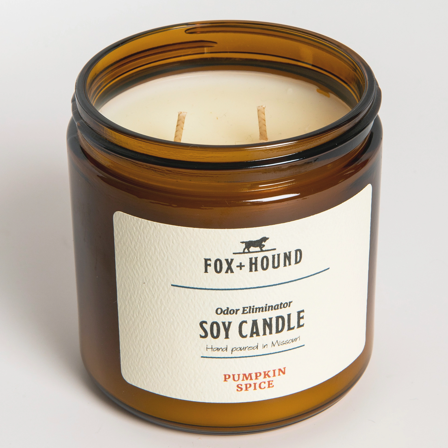 Pet Boutique - Dog Grooming - Bath and Body - Odor Eliminator Soy Candle: Pumpkin Spice by Fox + Hound