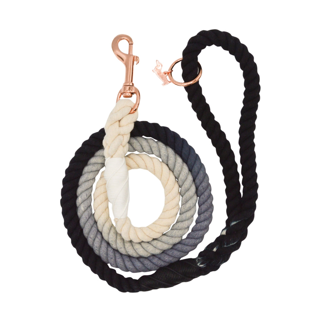 Pet Boutique - Dog Leash - Ombre Black Dog Rope Leash by Sassy Woof