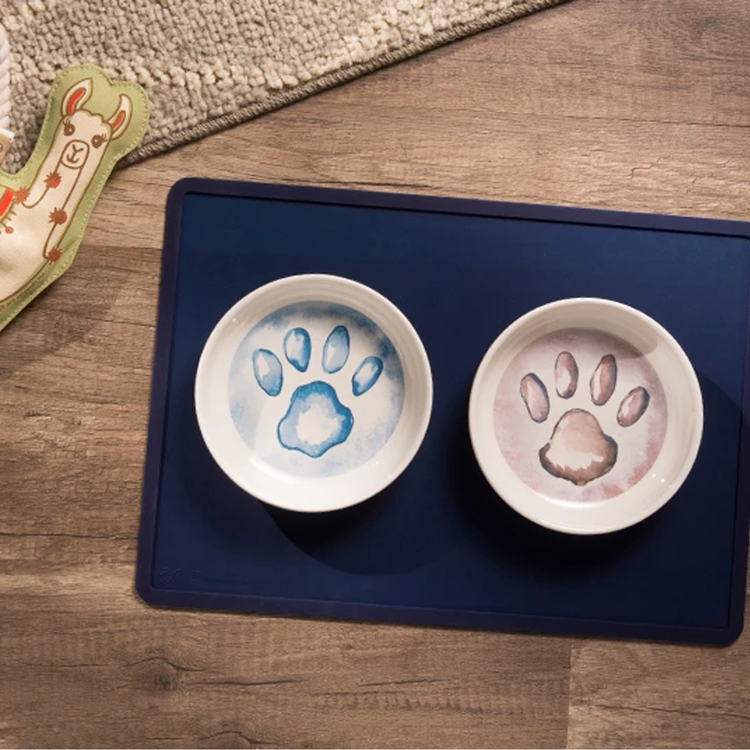 Pet Boutique - Dog Dining - Dog Bowls & Mats - Indigo Silicone Dog Mat by Ore' Pet