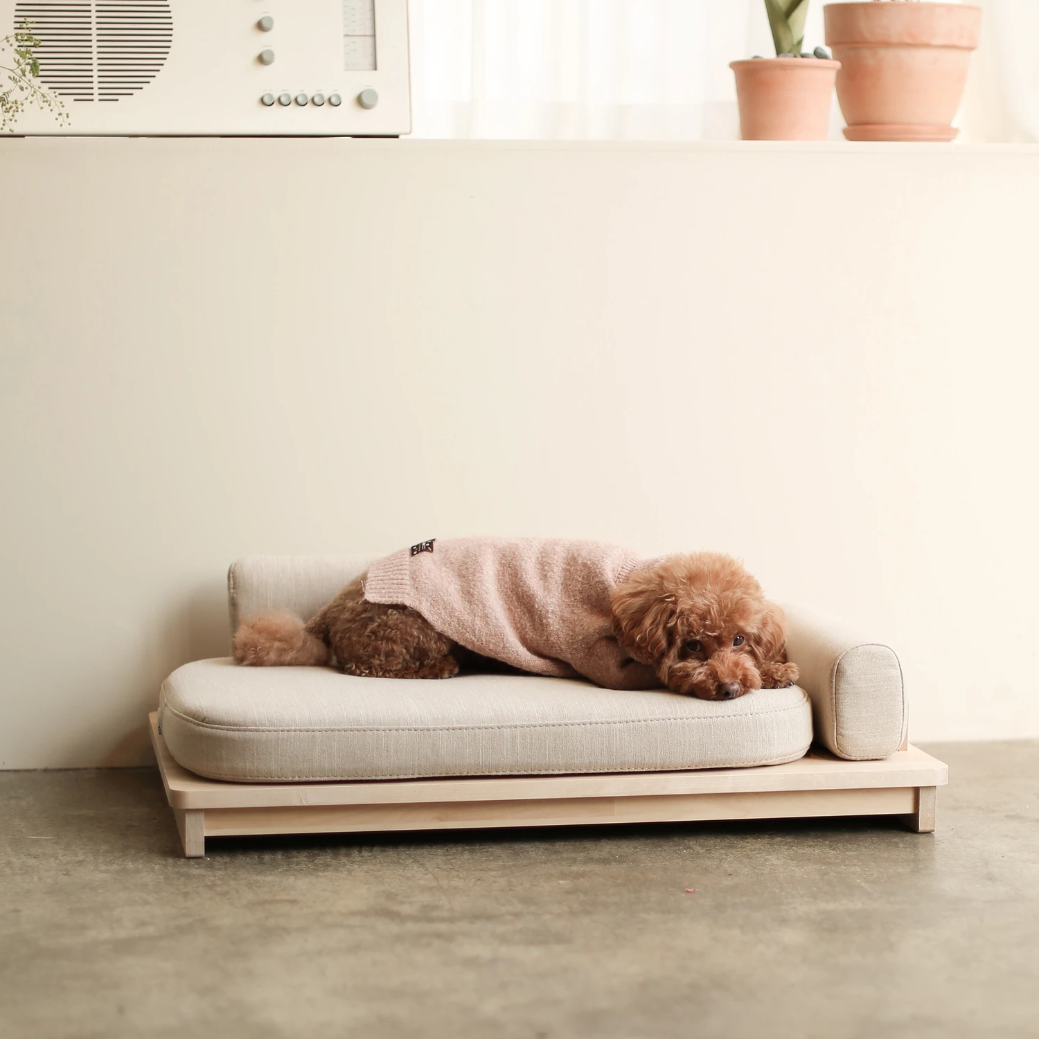 Pet Boutique - Dog Beds - Oatmeal Linden Day Dog Bed by Pets So Good