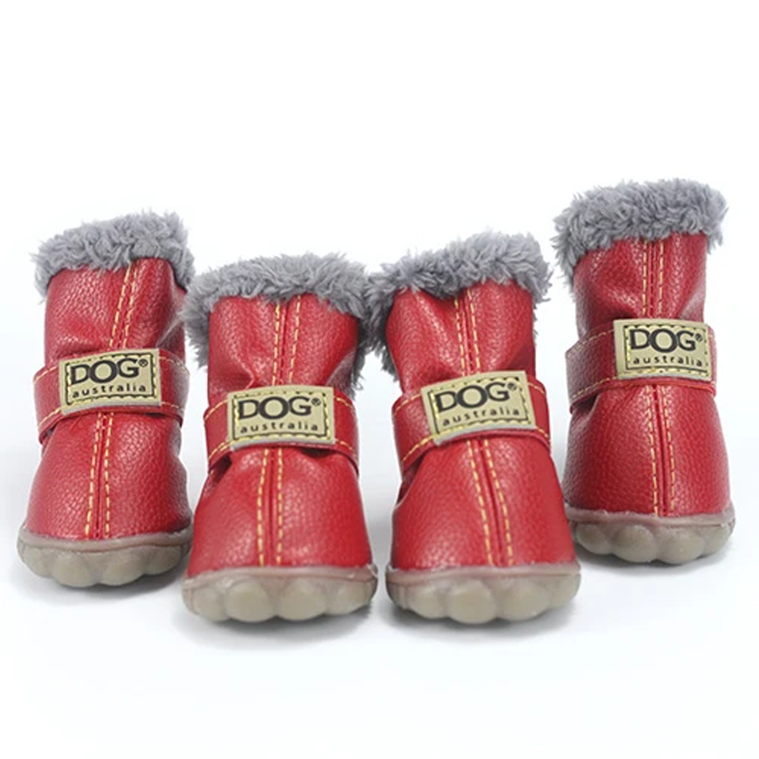 Dog Footwear - Red Snow Dog Boots