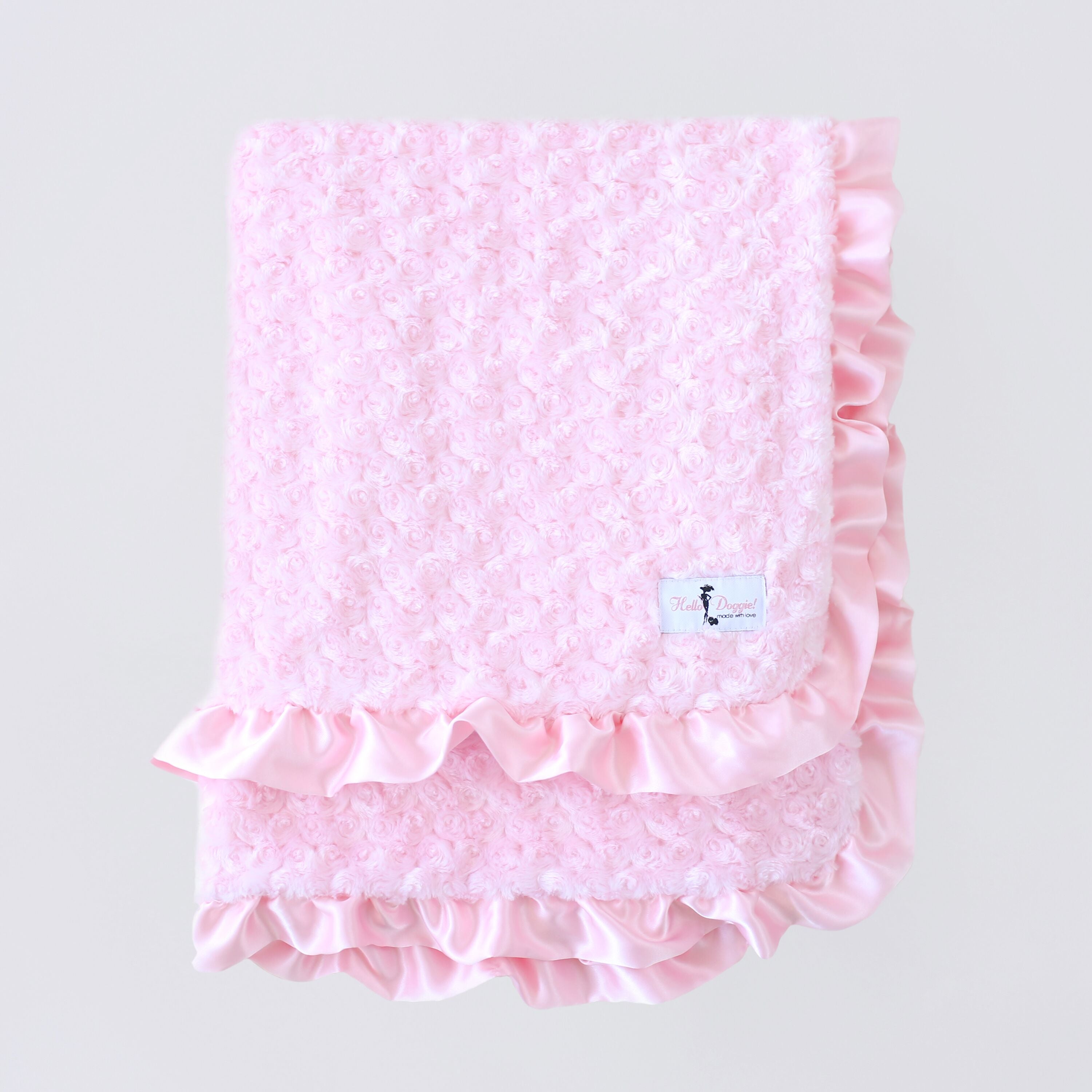 Ruffle Dog Blanket: Pink