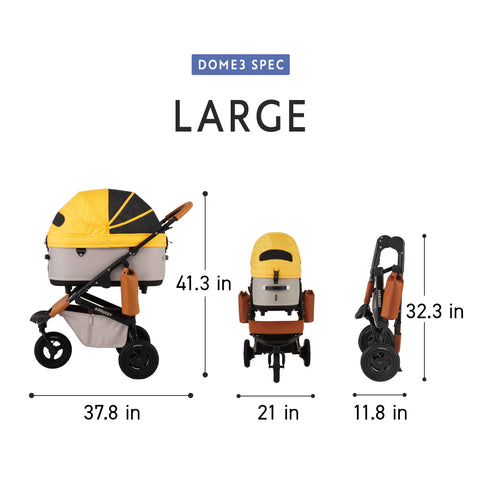 Dome Pet Stroller: Earth Black - Main Image