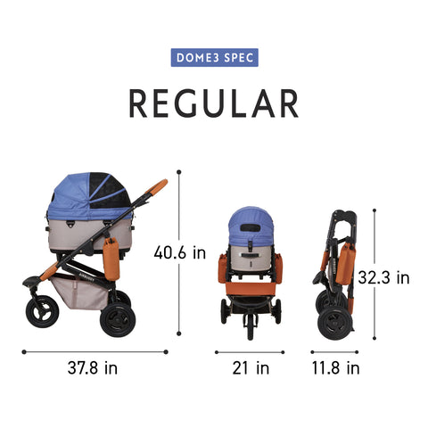 Dome 3 Pet Stroller: Cacao
