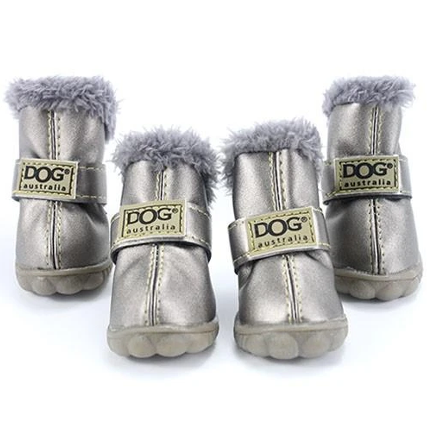 Dog Footwear - Silver Snow Dog Boots