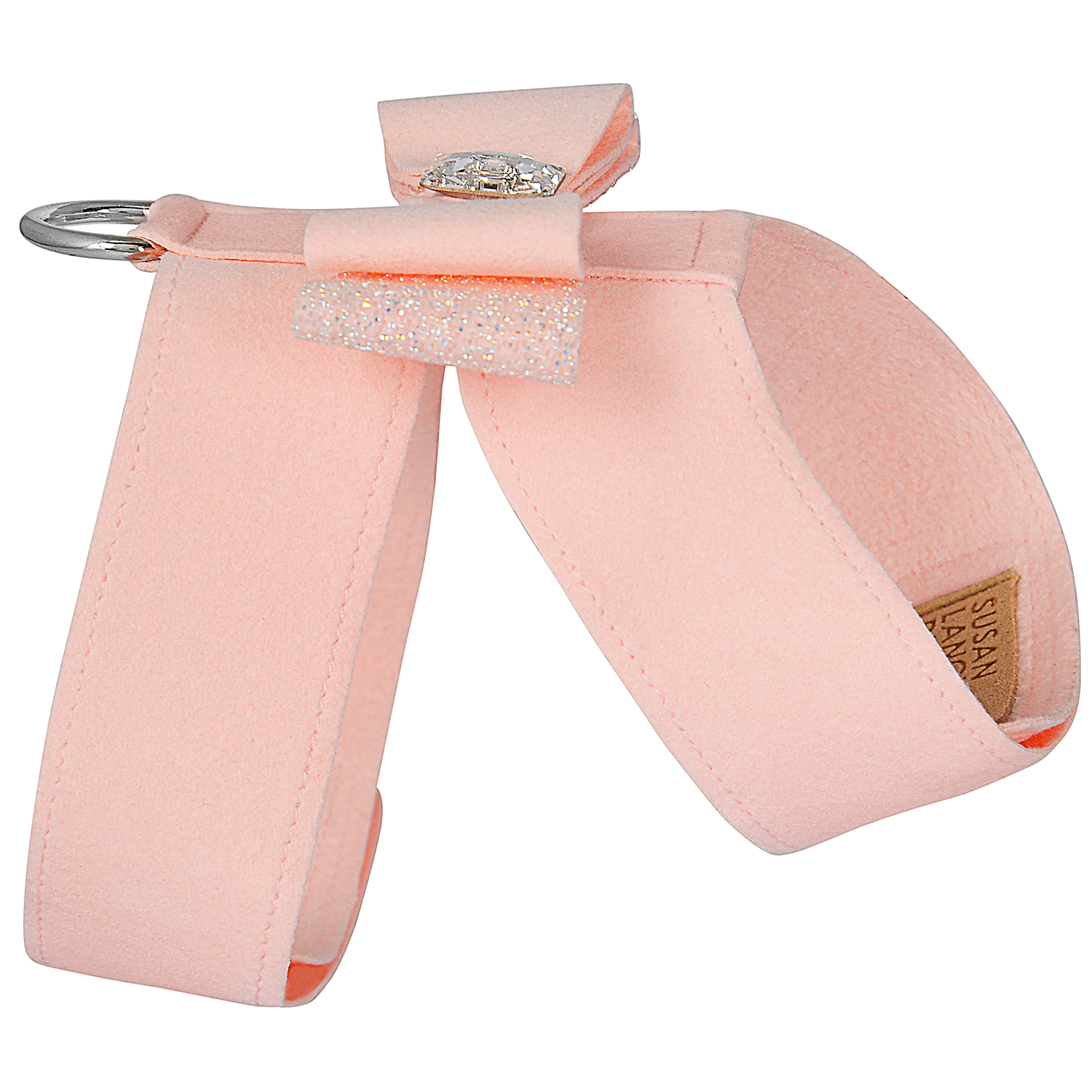 Pet Boutique - Dog Harness - Puppy Pink Crystal Stellar Big Bow Tinkie Dog Harness by Susan Lanci