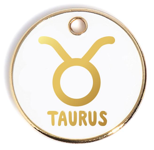 Dog ID Tag - Taurus Zodiac Pet ID Tag
