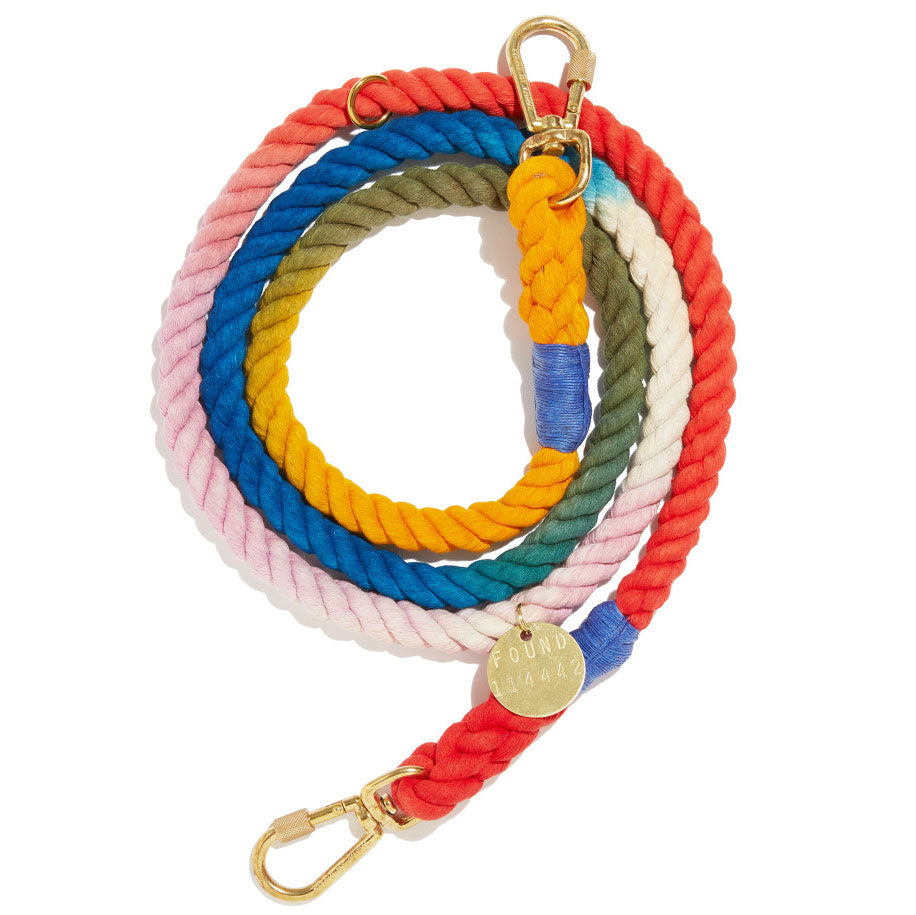 Pet Boutique - Dog Leashes - Dog Accessories - The Henri Ombre Rope Dog Leash Medium by Found My Animal