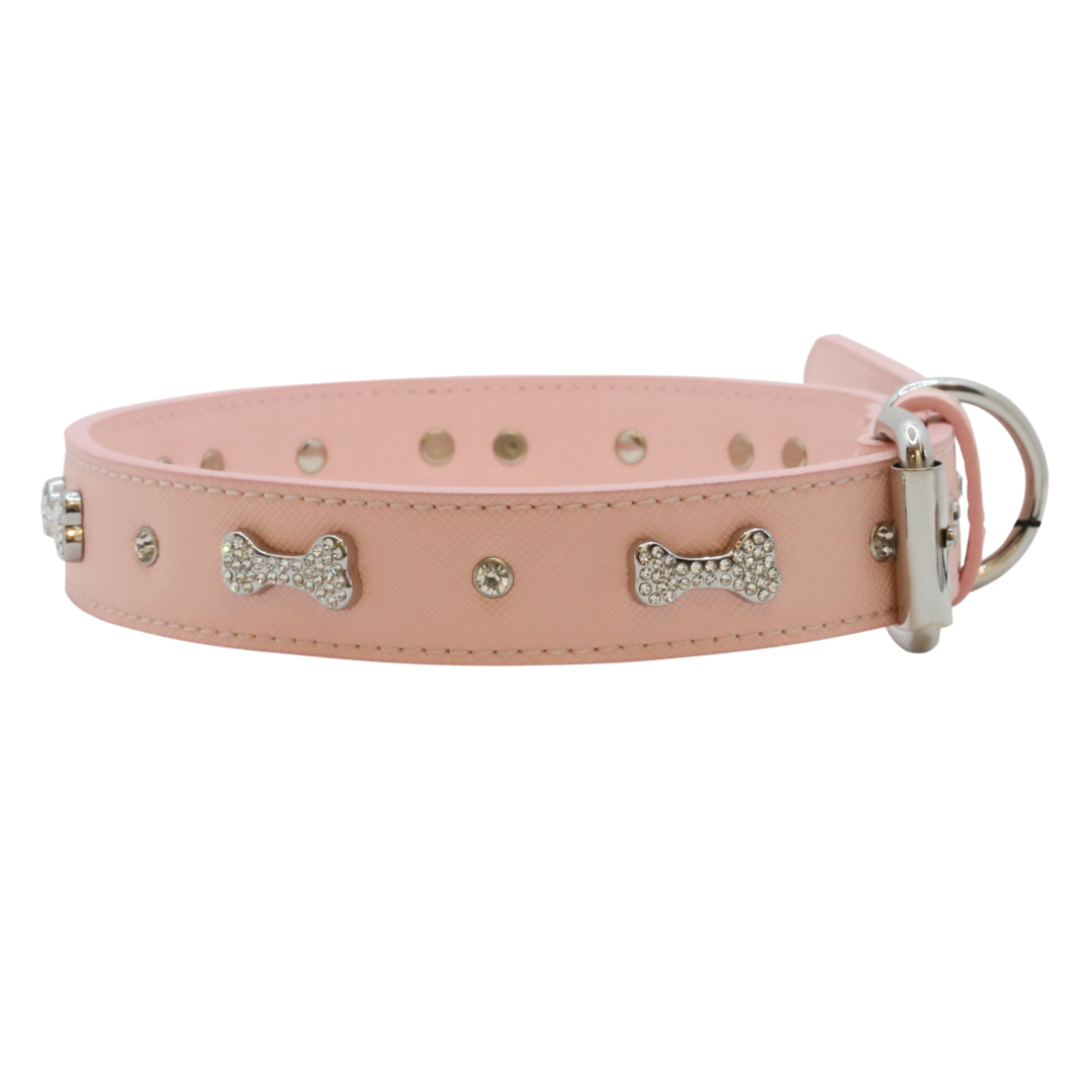 Pet Boutique - Dog Collar - VP Designer Diamond Bone Collar: Pink by Vanderpump Pets