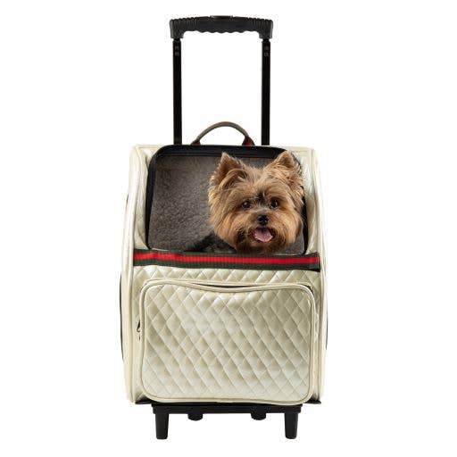 RIO Rolling Pet Carrier: Black Quilted – TeaCups, Puppies & Boutique