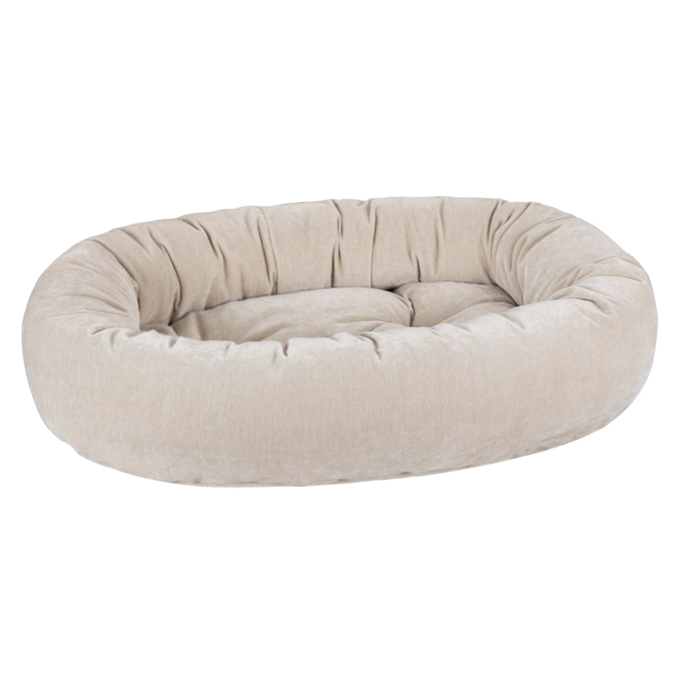 Donut Dog Bed: Almond