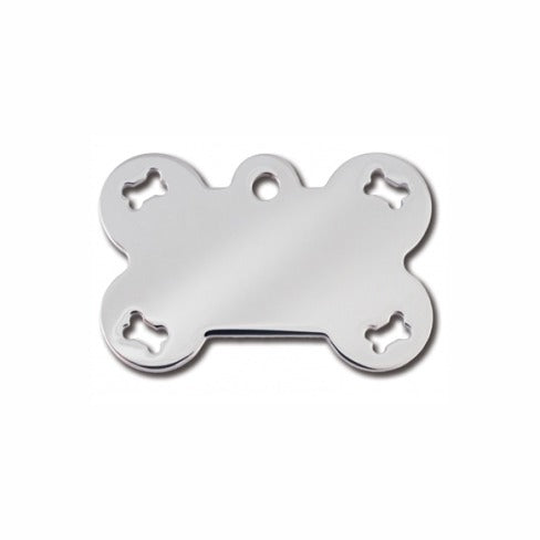 Bone Pet ID Tag Bone Cutout TeaCups Puppies Boutique