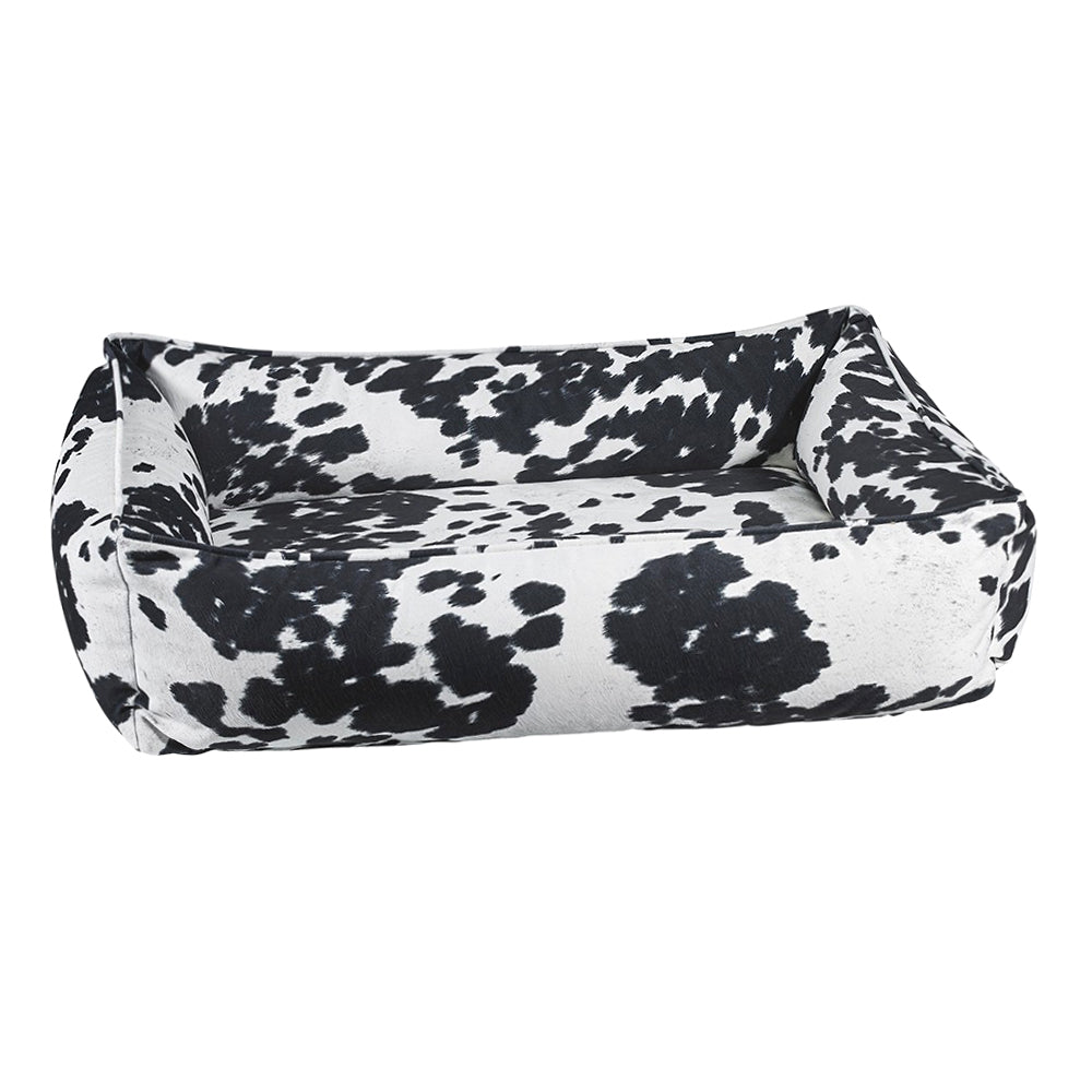 Pet Boutique - Dog Beds - Cow Print Urban Dog Bed: Black