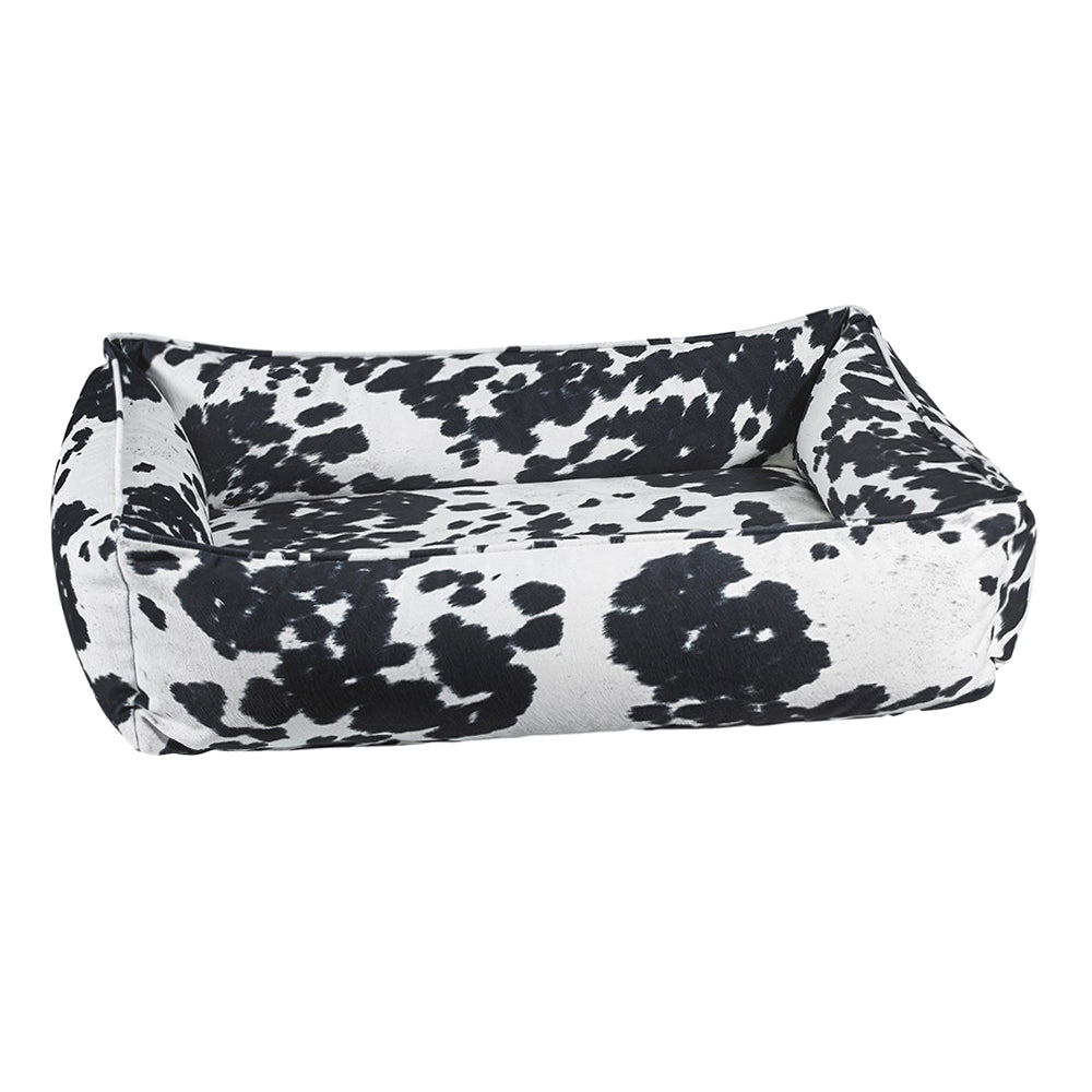 Luxury Dog Beds - Black Cow Print Urban Dog Bed – TeaCups, Puppies ...