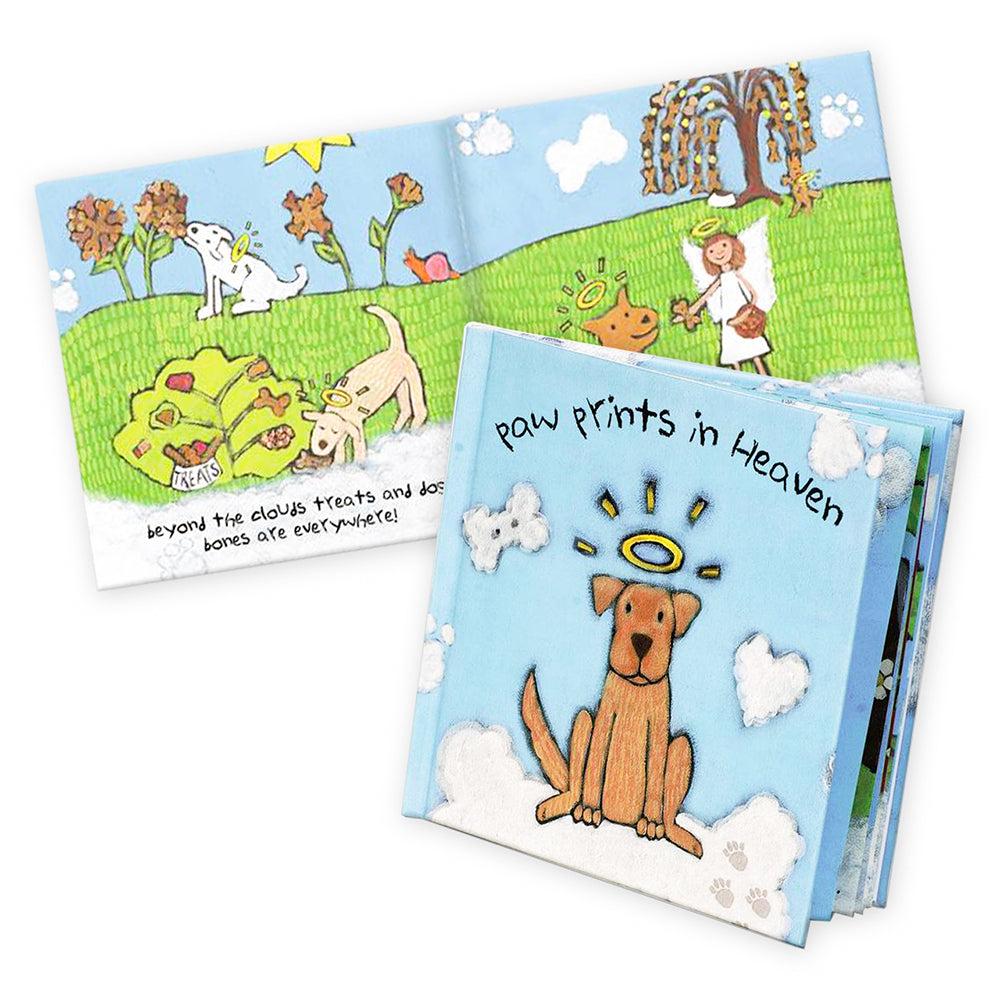 Dog Gift - Paw Prints in Heaven Sympathy Children's Book