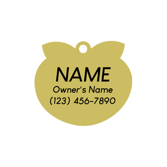 Cutie with a Booty Pet ID Tag - Sample Engraving