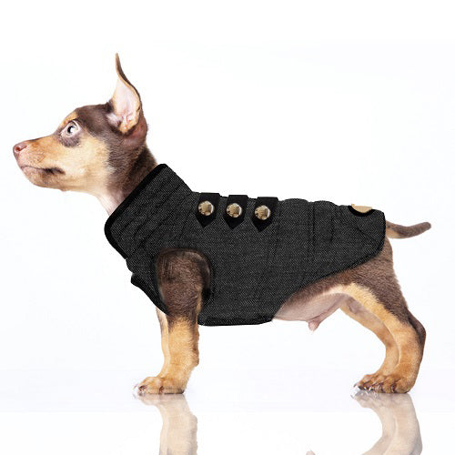 Deus Herringbone Dog Coat