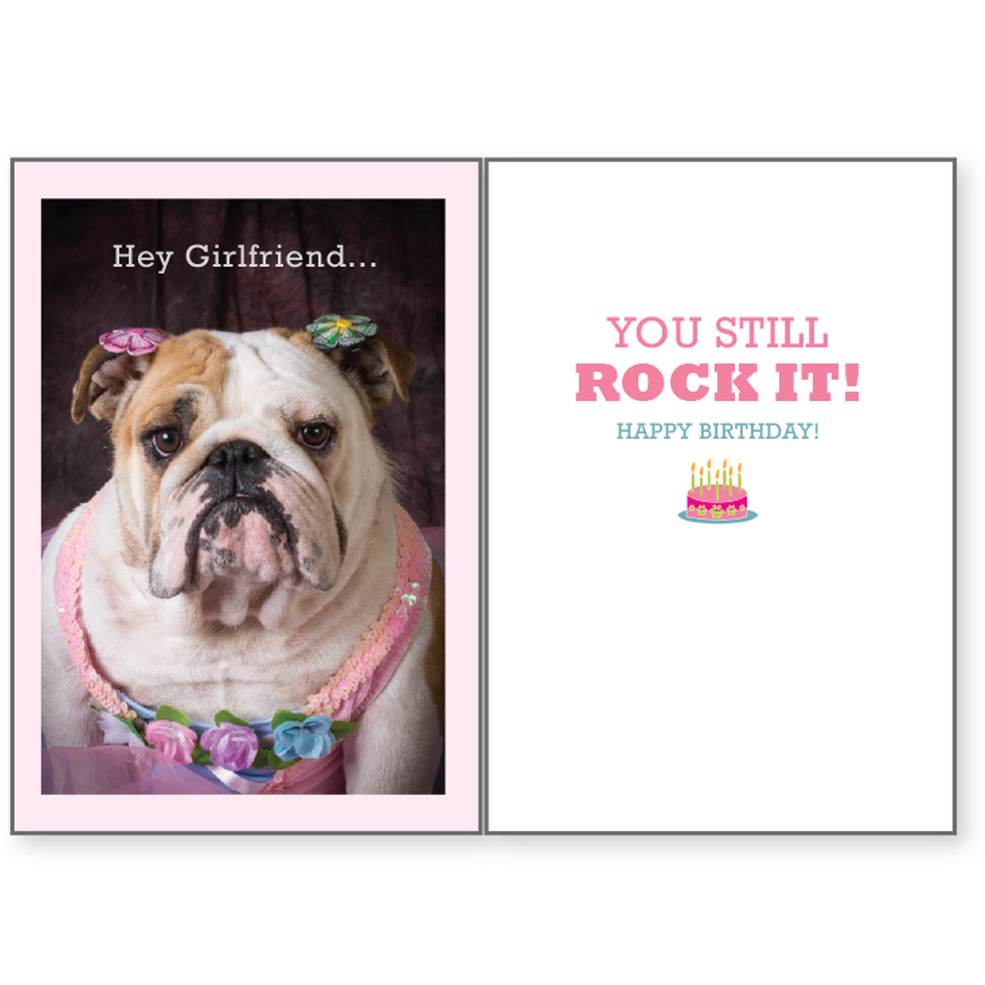 Dog Gift - Dog Birthday Card: You Still Rock It!