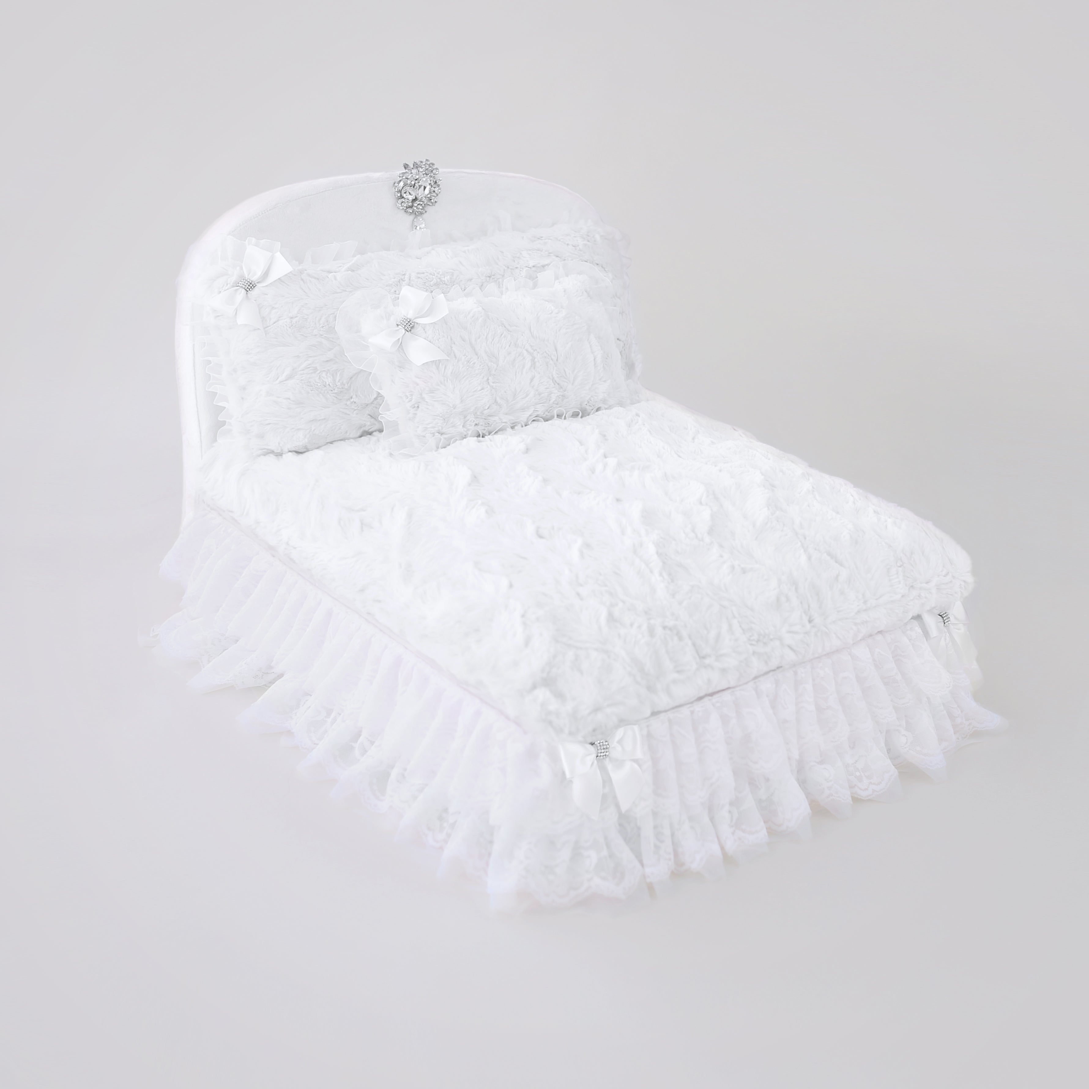 Pet Boutique - Dog Beds - White Enchanted Nights Dog Bed by Hello Doggie