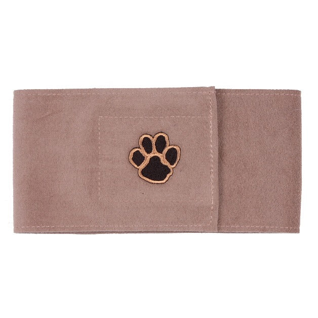 Dog Sanitary Accessories - Fawn paws wizzer belly band for male dogs by Susan Lanci