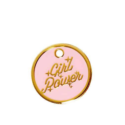 Girl Power Pet ID Tag