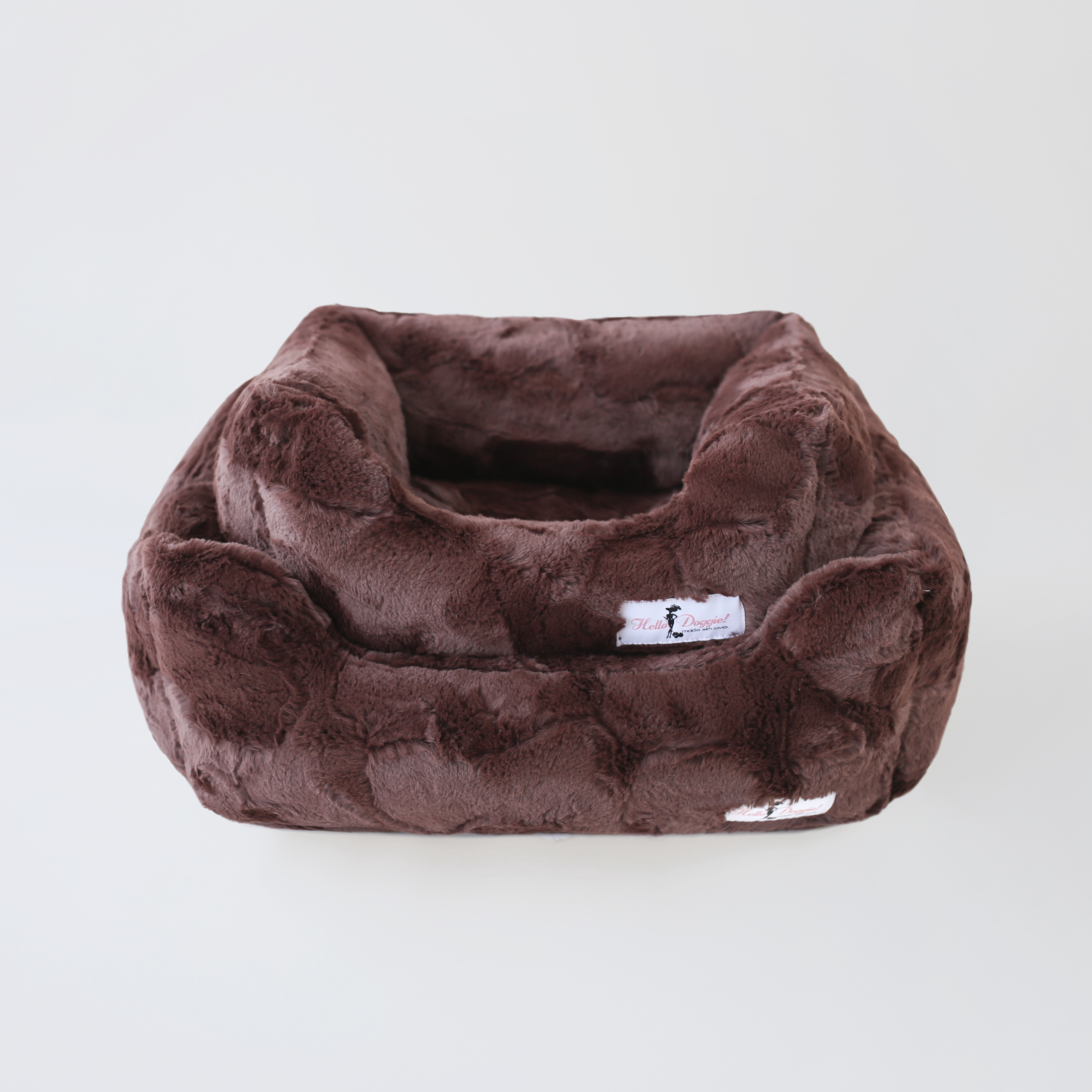 Pet Boutique - Designer Dog Beds - Chocolate Luxe Luxury Dog Bed by Hello Doggie 