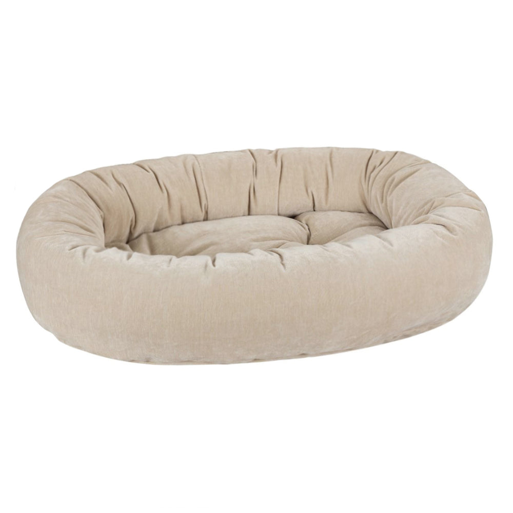 Shop Luxury Dog Beds Amethyst Microvelvet Donut Dog Bed TeaCups