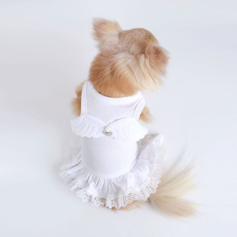 Pet Boutique - Designer Dog Clothes - Hello Doggie Angel Wings Dog Dress