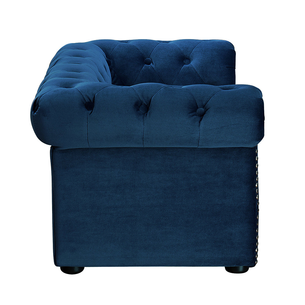 Pet Boutique - Dog Sofa - Dog Furniture - Chesterfield Pet Sofa: Navy by TOV