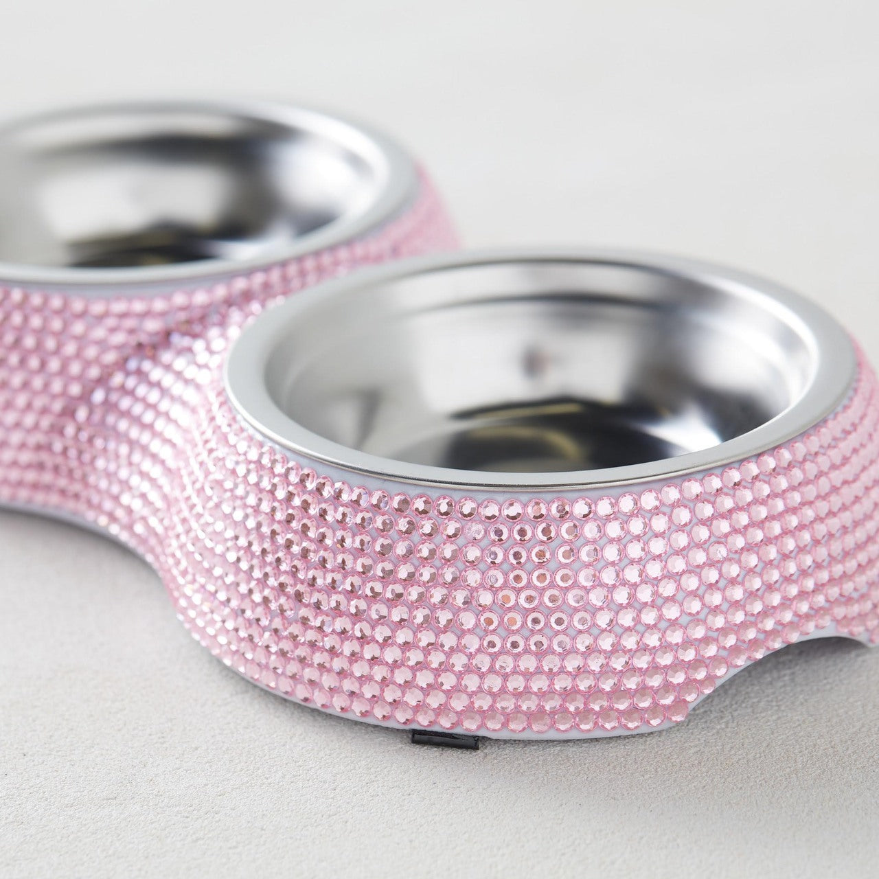Pet Boutique - Dog Dining - Dog Bowl - Pink Crystal Dog Bowl by Hello Doggie
