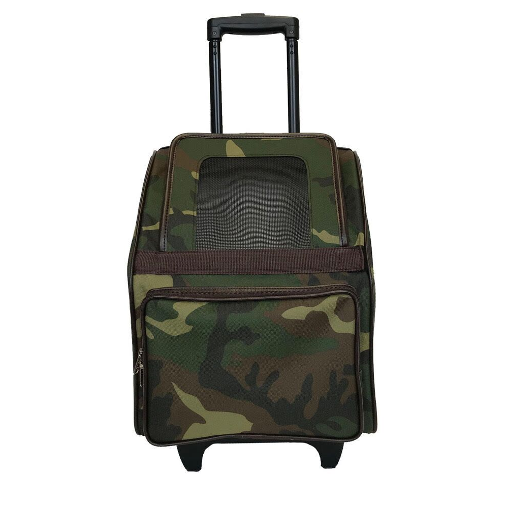 Dog Carrier - Camo RIO Rolling Pet Carrier by Petote