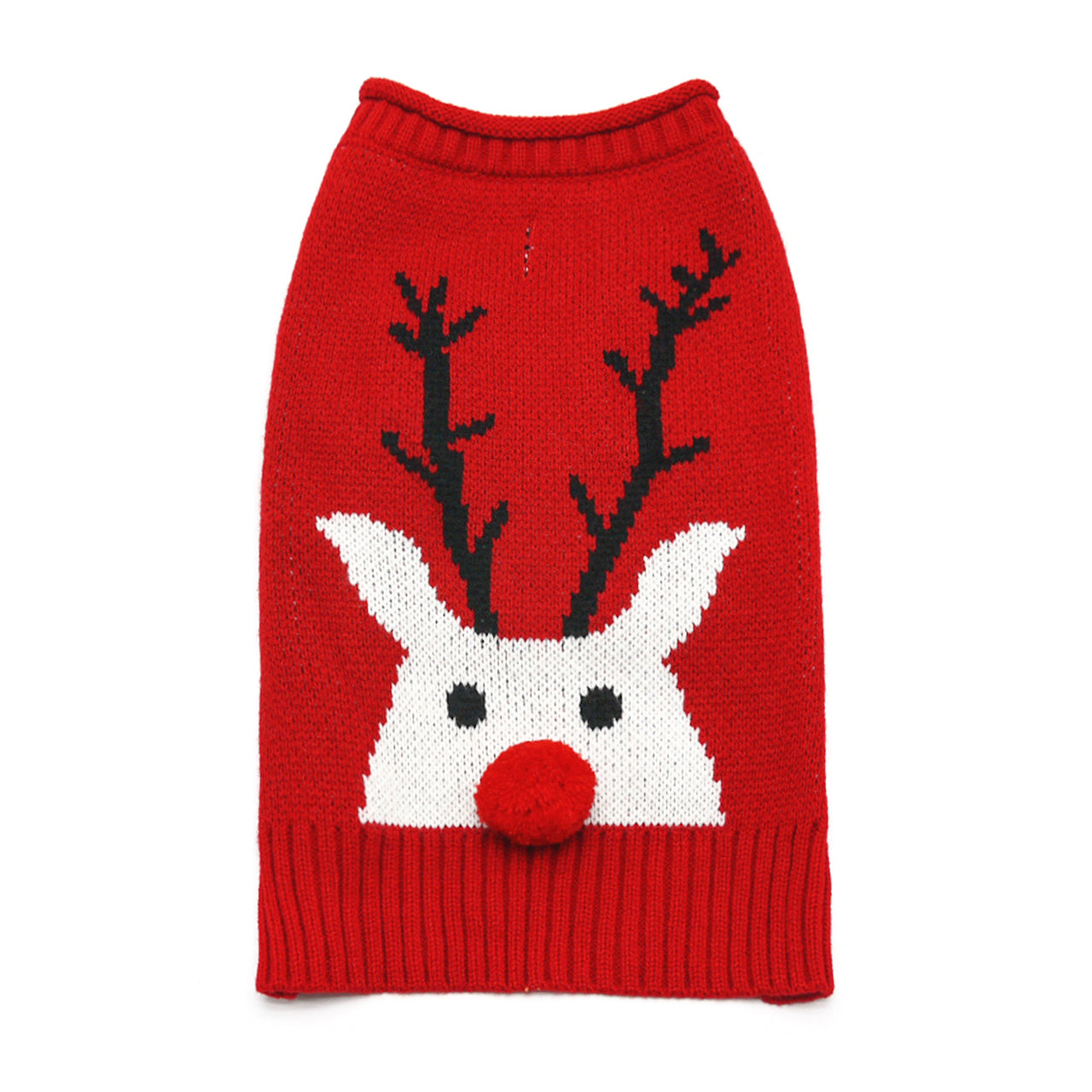Red Nose Reindeer Dog Sweater