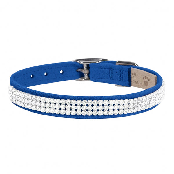 Giltmore 3-Row Crystal Pet Collar: Tiffy Blue – TeaCups, Puppies & Boutique