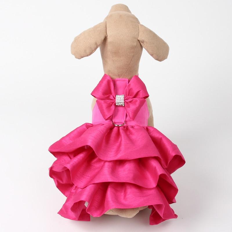 Madison Dog Dress Harness: Pink Sapphire