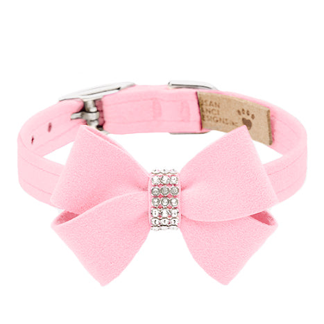 Nouveau Bow Collar: Puppy Pink