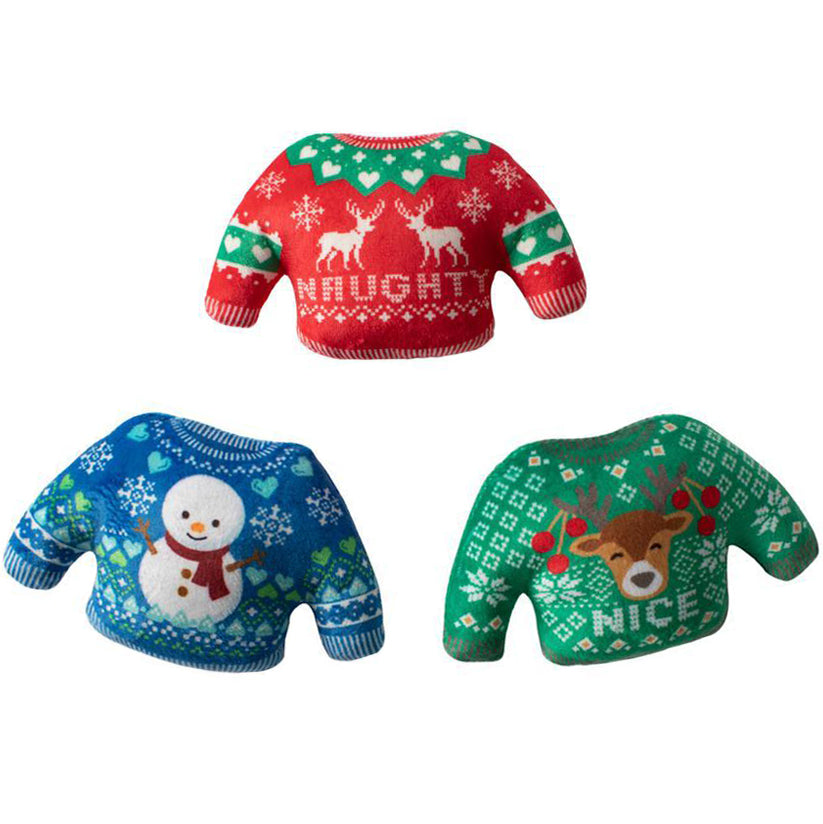 Pet Boutique - Ugly Sweater Holiday Dog Toy Set by Fringe Studio by Fringe Studio