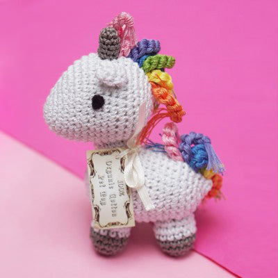 Dog Toy - Crochet Rainbow Unicorn Dog Toy